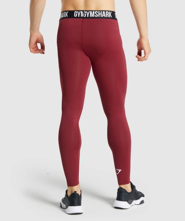 Panske Legíny Gymshark Element Baselayer Bordove | FK0359684